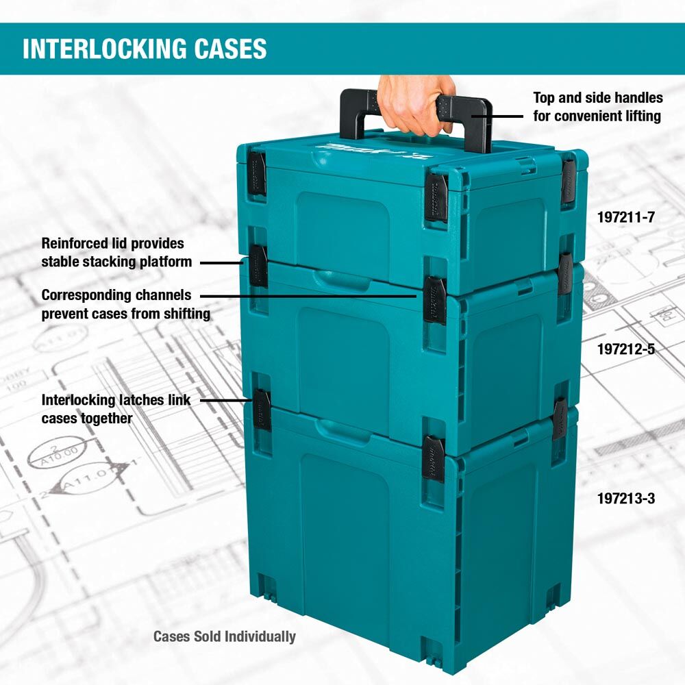 198276-2 MAKPAC Interlocking Insulated Cooler Box, Large, 8
