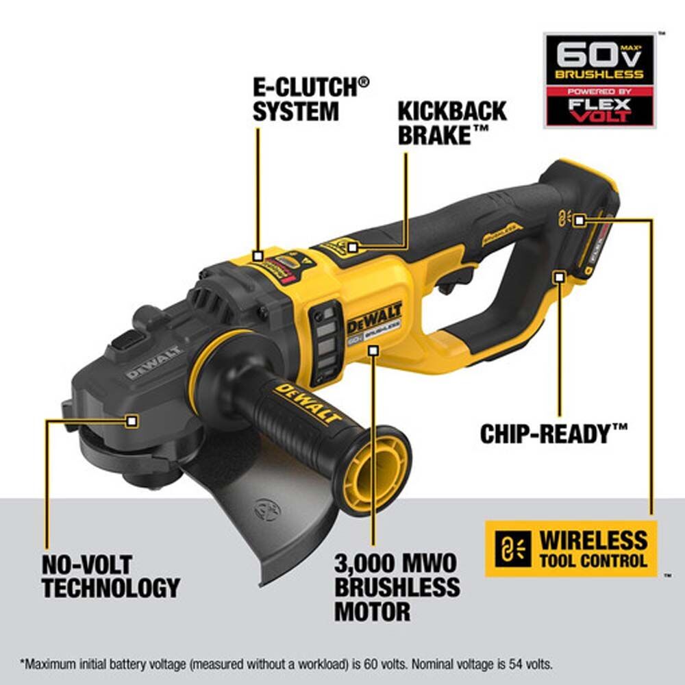 Right Angle Dewalt 60v Angle Drill DEWALT FLEXVOLT 60V MAX Cordless Brushless Quick-Change Stud And Joist Drill  And (1) FLEXVOLT Battery DCD471X1 The Home Depot